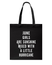 JUNE GIRLS ARE SUNSHINE Tote Bag thumbnail