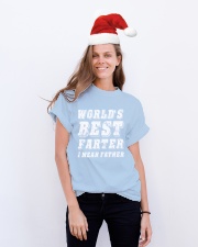 WORLD'S BEST FARTER Classic T-Shirt lifestyle-holiday-crewneck-front-1