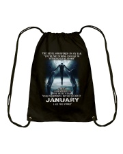 DEVIL WHISPERED - JANUARY Drawstring Bag thumbnail