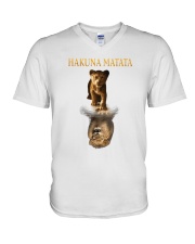HAKUNA MATATA V-Neck T-Shirt tile