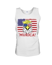 murica trump eagle 4th of july tshirt Unisex Tank tile