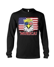 murica trump eagle 4th of july tshirt Long Sleeve Tee tile