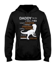 Daddy You Are My Favorite Dinosaur orange Hooded Sweatshirt tile