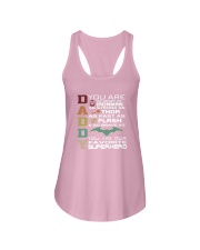 Dad daddy you are Ladies Flowy Tank tile