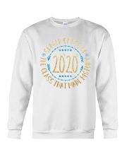 Senior class of 2020 made history gold blue Crewneck Sweatshirt tile