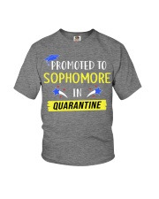promoted to sophomore in quarantine 2020 yellow Youth T-Shirt tile