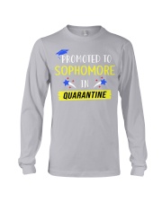promoted to sophomore in quarantine 2020 yellow Long Sleeve Tee tile
