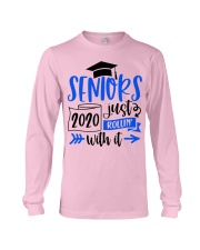Senior- class of 2020 -just rollin' with it Long Sleeve Tee tile