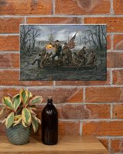 trump crossing the swamp 17x11 Poster poster-landscape-17x11-lifestyle-23