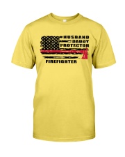 Husband-Daddy-Protector-Firefighter Premium Fit Mens Tee tile