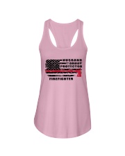 Husband-Daddy-Protector-Firefighter Ladies Flowy Tank tile