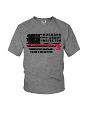 Husband-Daddy-Protector-Firefighter Youth T-Shirt tile