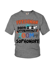 freshman zooming into sophomore Youth T-Shirt tile