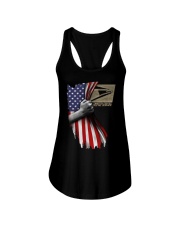 USPS mask Ladies Flowy Tank tile