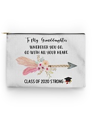 To my GRANDDAUGHTER strong mug pouch tee Accessory Pouch - Standard back