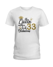 HQH994 33th Birthday Fabulous Ladies T-Shirt front