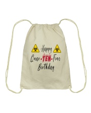 Happy Quar-Ten-Tine Birthday Drawstring Bag tile