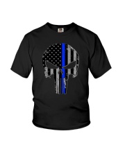 Police - skull Youth T-Shirt tile