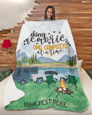 Personalized Camping Blanket 28 Large Sherpa Fleece Blanket - 60" x 80" aos-sherpa-fleece-blanket-60x80-lifestyle-front-11