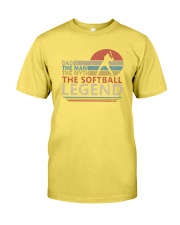 Softball-dad the man the myth Premium Fit Mens Tee tile