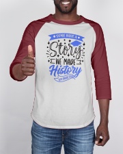 6th grade-history-green blue Baseball Tee apparel-baseball-tee-lifestyle-08