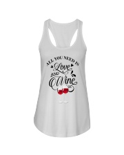 All you Need Is Love And Wine Ladies Flowy Tank tile