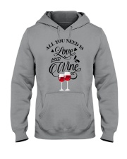 All you Need Is Love And Wine Hooded Sweatshirt tile