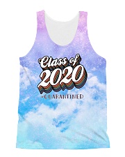 Class of 2020 quarantined tie dye purple sky All-Over Unisex Tank tile