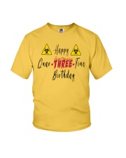 Happy Quar-Three-Tine Birthday Youth T-Shirt tile