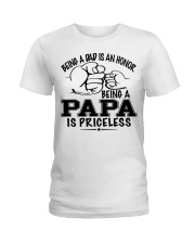Being papa is priceless Ladies T-Shirt tile