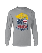 Trump eagle merica 4th of july tshirt Long Sleeve Tee tile