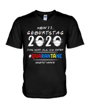 Mein 77 Geburtstag V-Neck T-Shirt tile