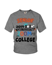 senior zooming into college Youth T-Shirt tile
