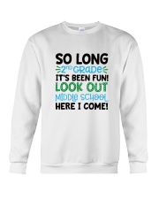HQH994 So Long 2nd Grade Look Out Middle School Crewneck Sweatshirt tile