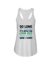 HQH994 So Long 2nd Grade Look Out Middle School Ladies Flowy Tank tile
