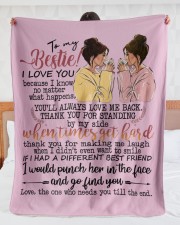 To my bestie the one who needs you till the end Large Sherpa Fleece Blanket - 60" x 80" aos-sherpa-fleece-blanket-60x80-lifestyle-front-23