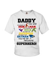 Daddy superhero Youth T-Shirt tile