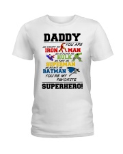 Daddy superhero Ladies T-Shirt tile