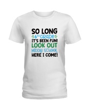 HQH994 So Long 6th Grade Look Out Middle School Ladies T-Shirt tile