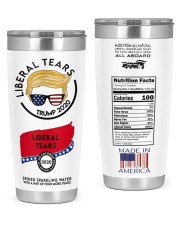 trump 2020 liberal tears all board nutrition facts 20oz Tumbler front