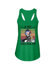 abe drinkin 4th july president drink white Ladies Flowy Tank tile