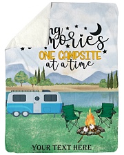 Personalized Camping Blanket 30 Large Sherpa Fleece Blanket - 60" x 80" front