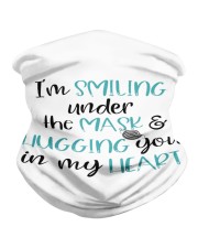I am smiling under the mask and hugging you Neck Gaiter tile