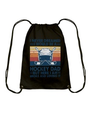 Hockey I never dreamed Drawstring Bag tile
