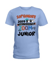 sophomore zooming into junior Ladies T-Shirt tile