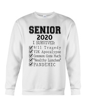 SENIOR 2020-I SURVIED-BLACK Crewneck Sweatshirt tile