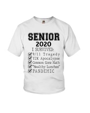 SENIOR 2020-I SURVIED-BLACK Youth T-Shirt tile
