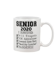 SENIOR 2020-I SURVIED-BLACK Mug tile