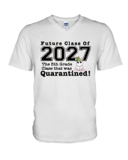 HQH994 Future Class Of 2027 5th Grade V-Neck T-Shirt tile