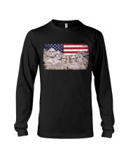 45th added to rushmore mount Long Sleeve Tee tile